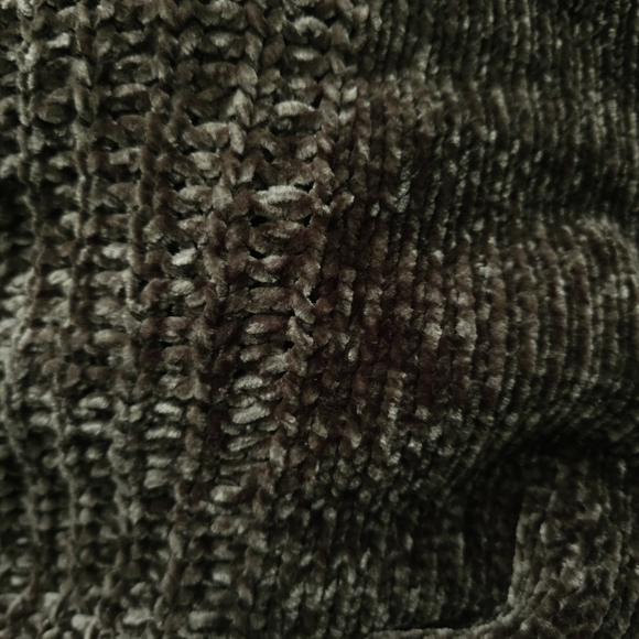 Green Chenille Cardigan Super Soft - Picture 2 of 7